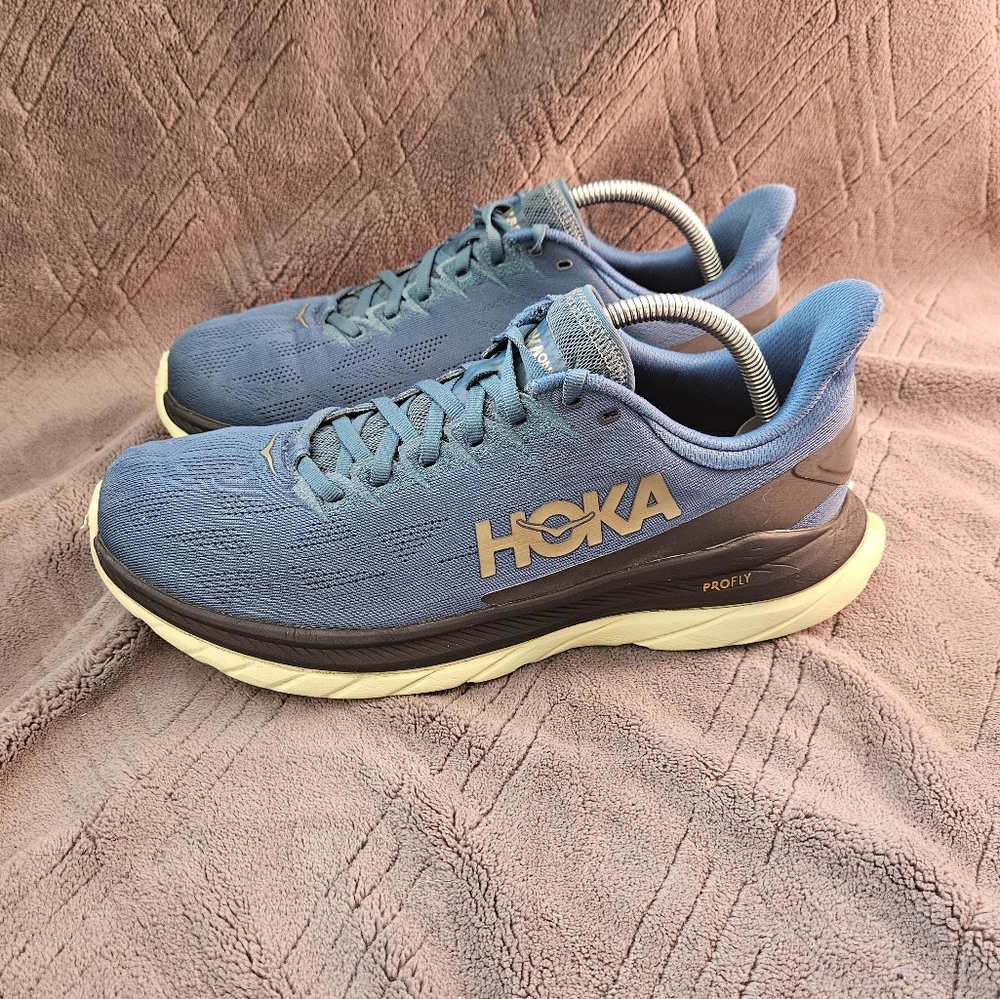 Hoka One One Mach 4 Men's Sz 10.5D Running Shoes Blue Athletic Gym Sneakers. - Picture 2 of 11